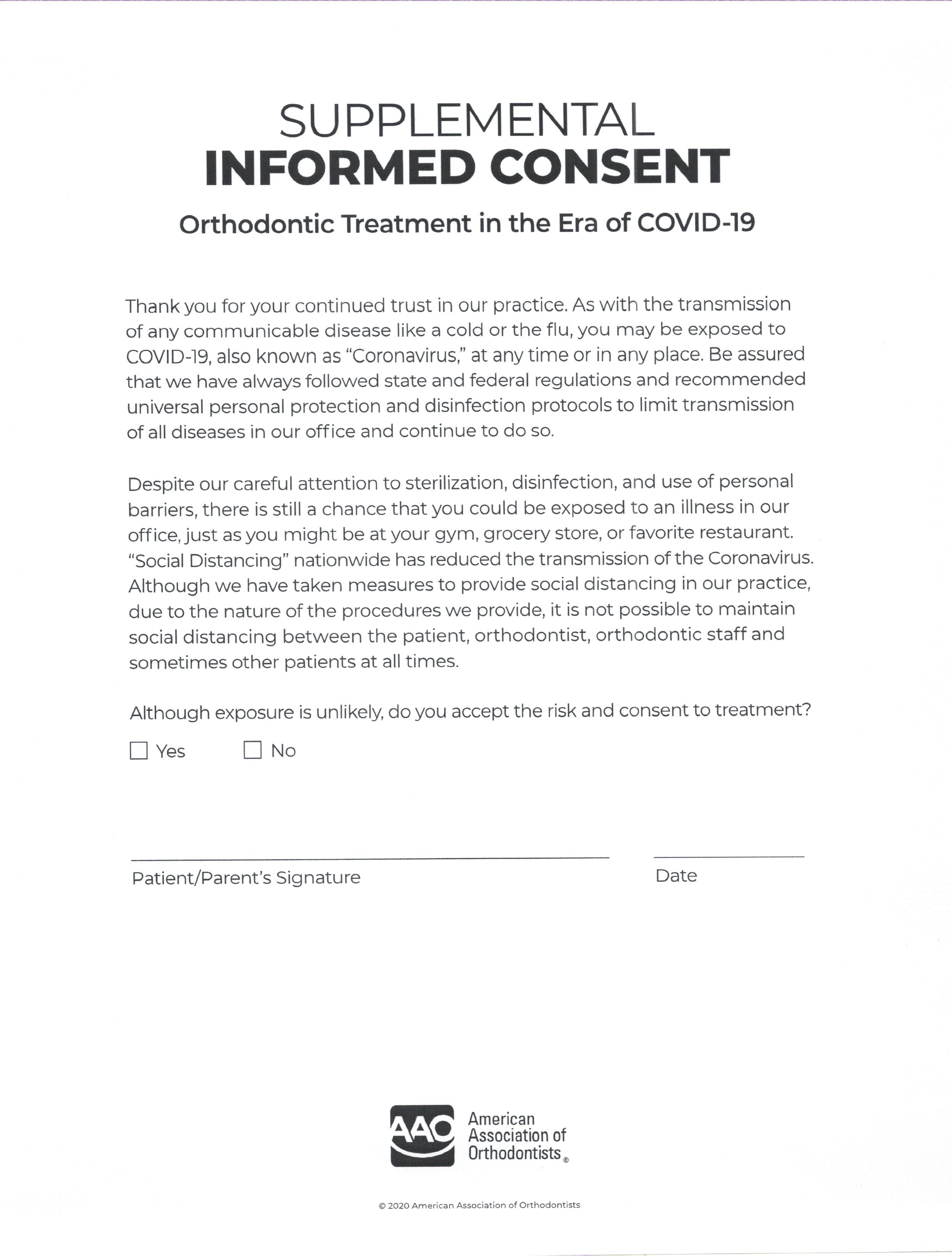 Covid 19 Consent John Orthodontics consent-letter-format-samples-guidelines-to-write-a-letter-of-consent